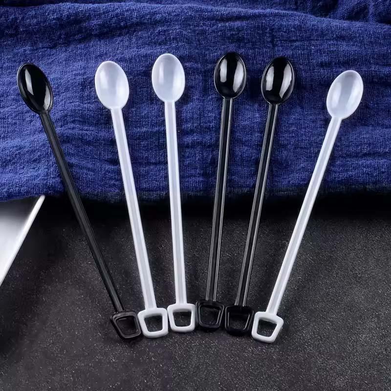 #Transparent Long Handle Spoon