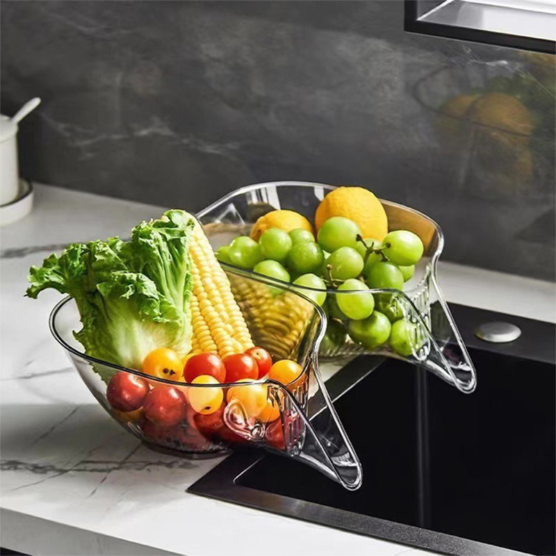 Kitchen multi-functional drain basket