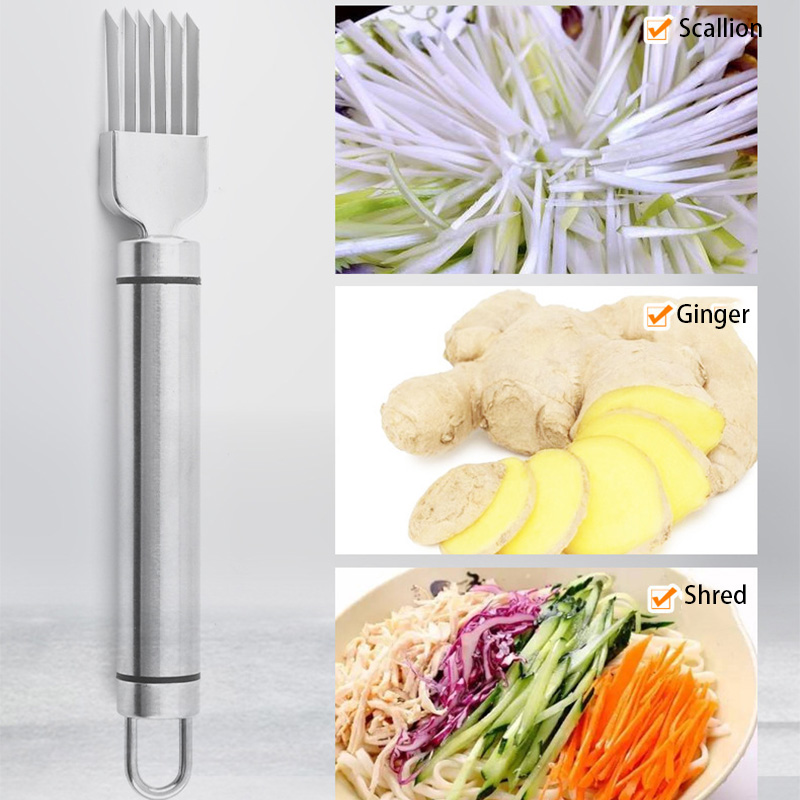 Kitchen manual scallion grater