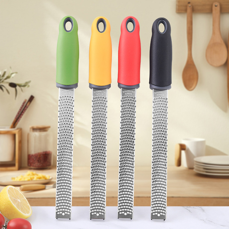 Stainless steel citrus cheese zester